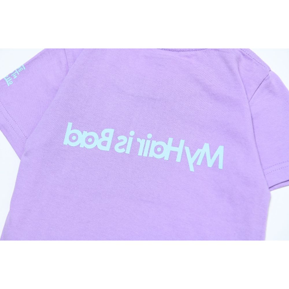 kidsロゴTシャツ/ラベンダー