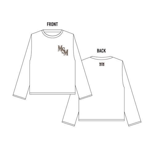 ロングスリーブTシャツ/WHITE