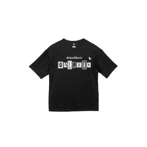 GALLERY ロゴ BIG Tシャツ[ブラック]