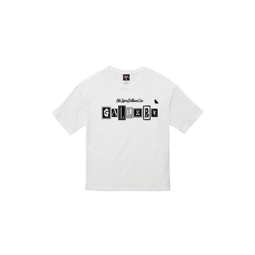GALLERY ロゴ BIG Tシャツ[ホワイト]