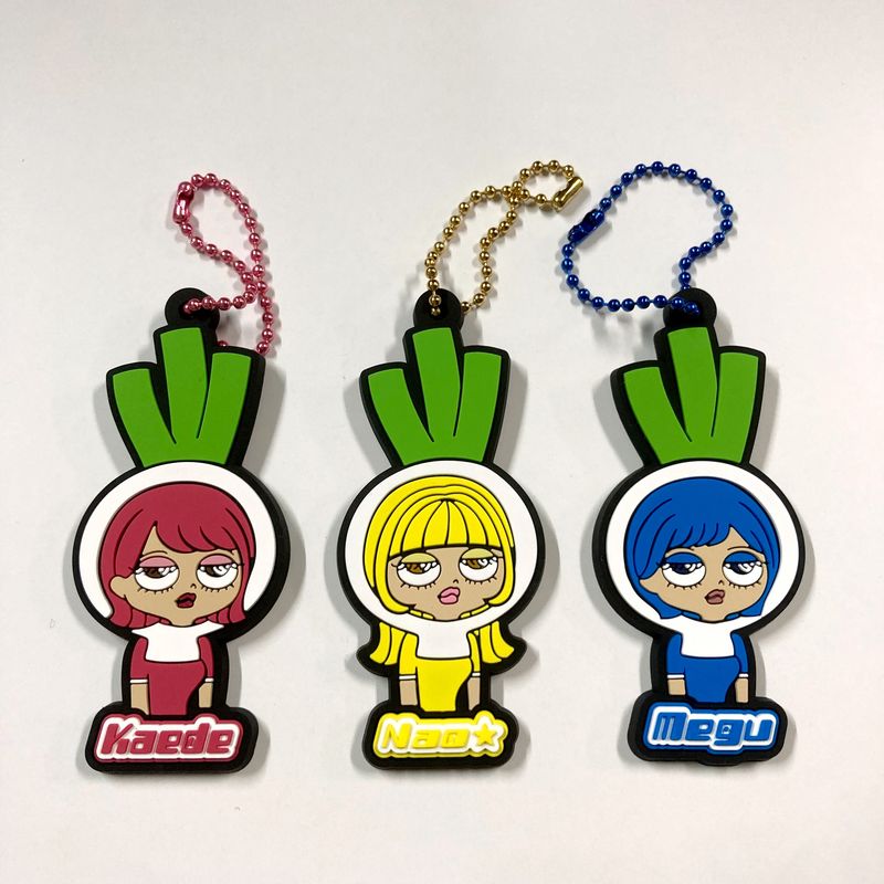 【Negicco】ネギかぶりMeguラバーキーホルダー 