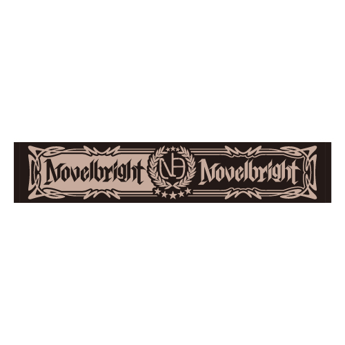 【6】Novelbrightロゴマフラータオル TYPE 1【ブラック】