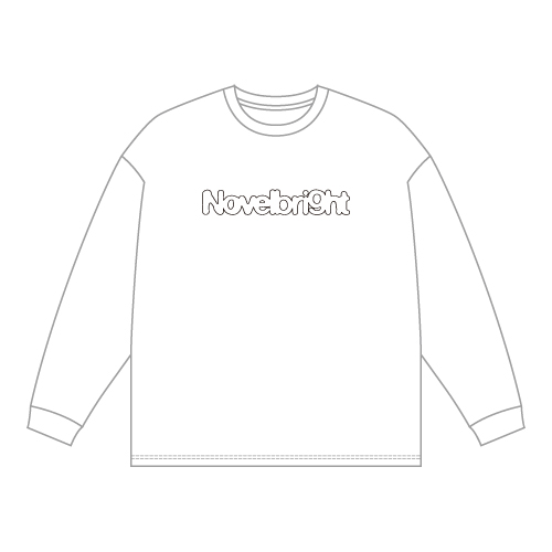 パッチワークL/S Tシャツ【ホワイト】