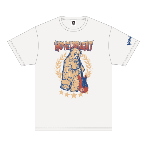 ロックベアーTシャツ【バニラ】