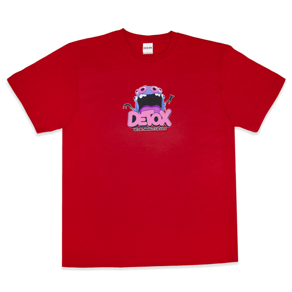 2025 DETOX JAPAN Tシャツ D / RED