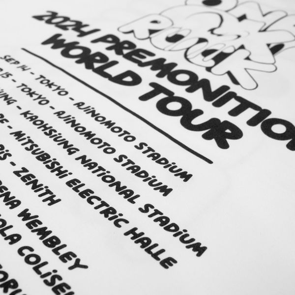2024 WORLD TOUR Tシャツ A / WHITE