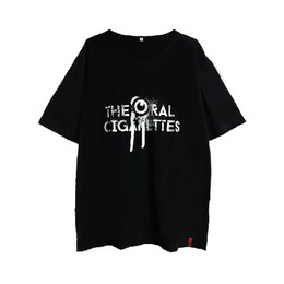 目立ちたがりグランジロゴTシャツ/ブラック