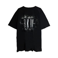 目立ちたがりグランジロゴTシャツ/ブラック