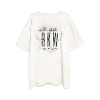 目立ちたがりグランジロゴTシャツ/ホワイト