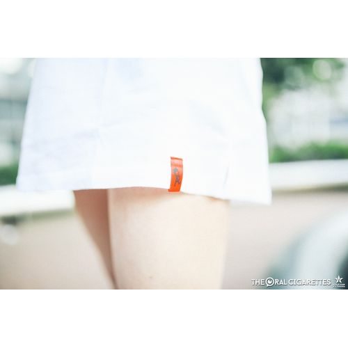 目立ちたがりグランジロゴTシャツ/ホワイト