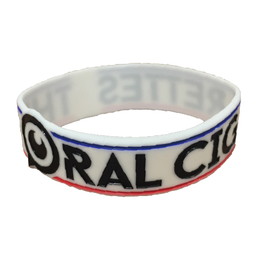 トリコロール目玉ロゴラババン/ホワイト