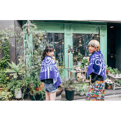 グランジロゴバスタオル/ネイビー