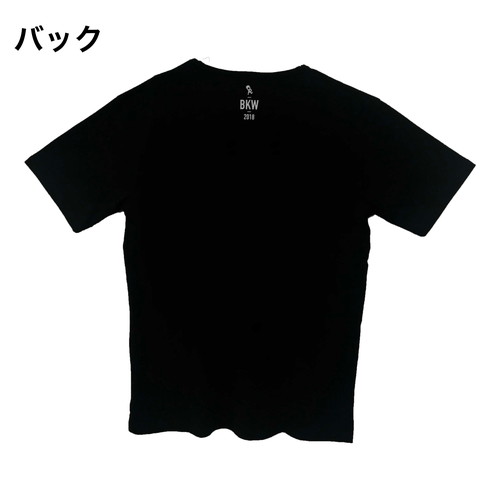 マーカー目玉ロゴラバープリントTシャツ/ブラック