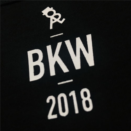 マーカー目玉ロゴラバープリントTシャツ/ブラック