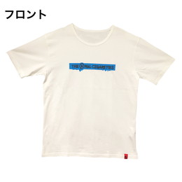 マーカー目玉ロゴラバープリントTシャツ/ホワイト
