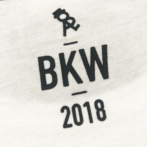 マーカー目玉ロゴラバープリントTシャツ/ホワイト