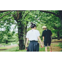 マーカー目玉ロゴラバープリントTシャツ/ブラック