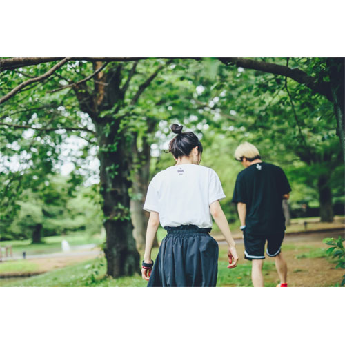 マーカー目玉ロゴラバープリントTシャツ/ブラック