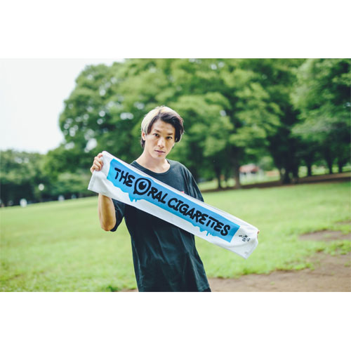 マーカー目玉ロゴマフラータオル/ホワイト