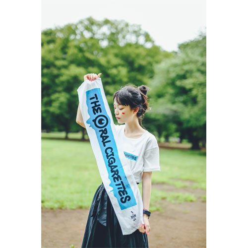 マーカー目玉ロゴマフラータオル/ホワイト