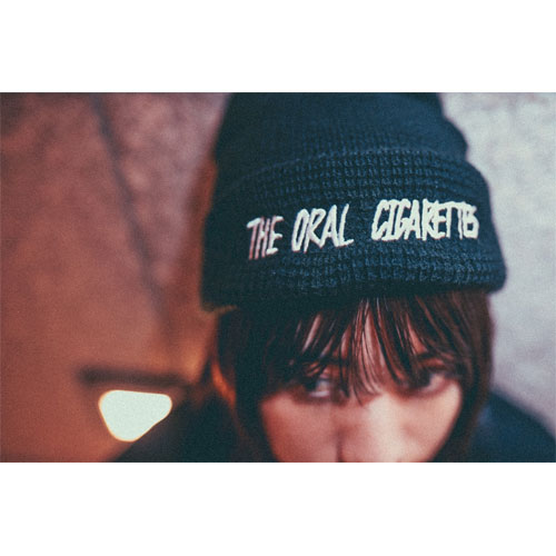 カリグラフィーロゴニット帽/ブラック