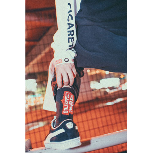 マーカー目玉ロゴソックス/ブラック