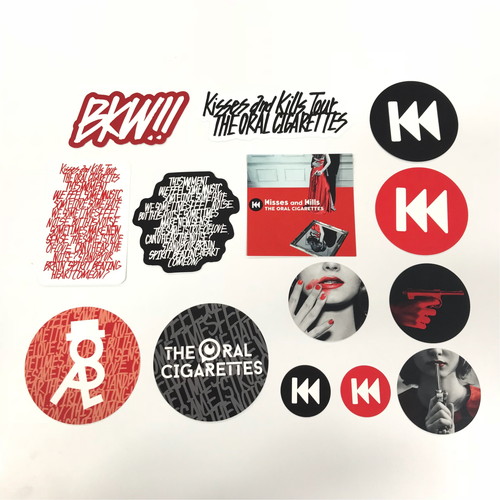 Kisses and Kills ステッカーセット&クリアケース