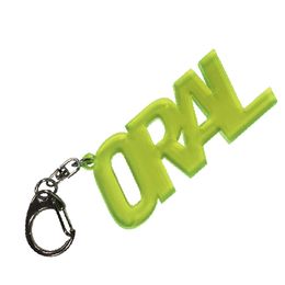 ORALアクリルキーホルダー クリアイエロー