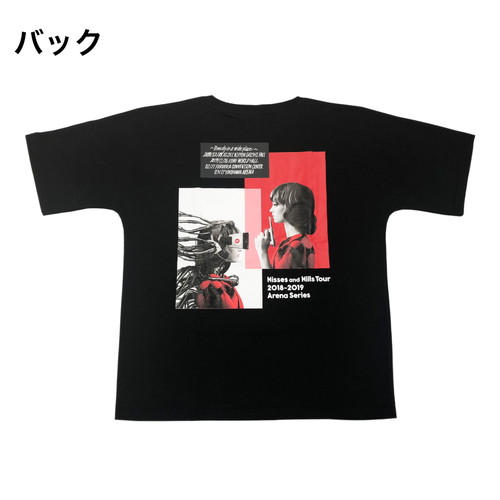 Kisses and Kills アリーナツアーTシャツ/ブラック