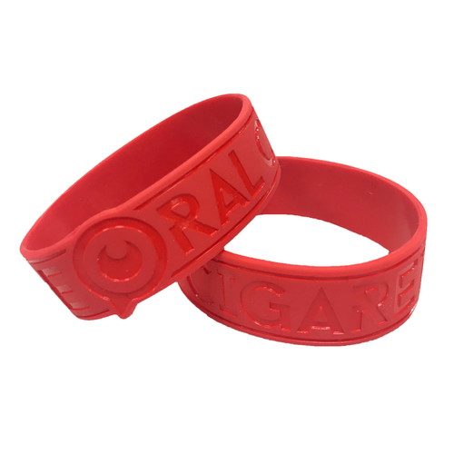 目玉ロゴラバーバンド/オールレッド