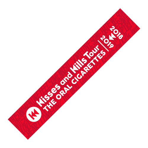 Kisses and Kills ツアーマフラータオル/レッド
