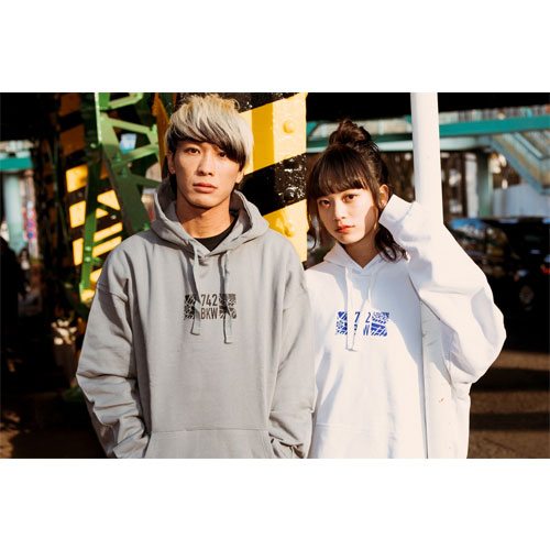 デジカモプルオーバーパーカー/ホワイト