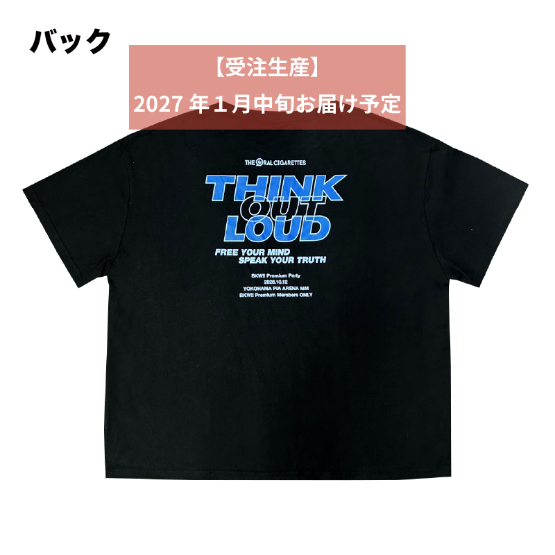 THINK OUT LOUD オフィシャルTシャツ/ブラック
