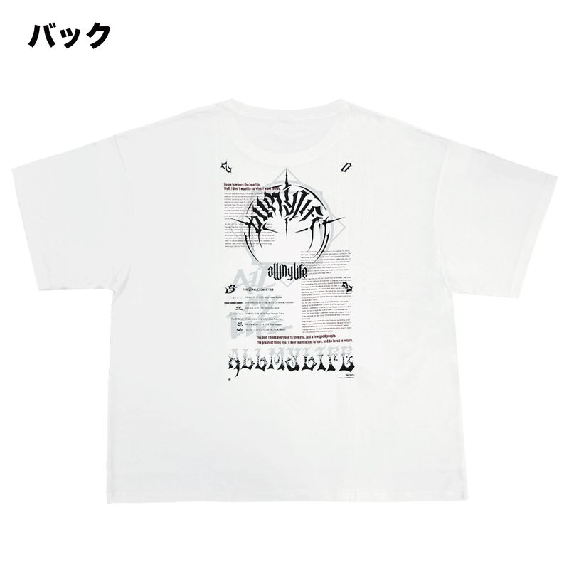 ALL MY LIFE ツアーTシャツ/ホワイト
