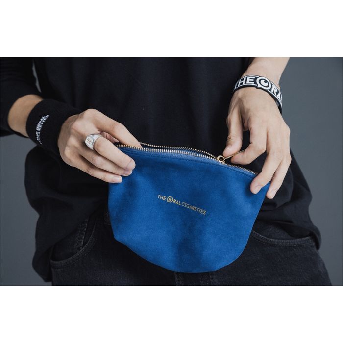 目玉ロゴベロアポーチ