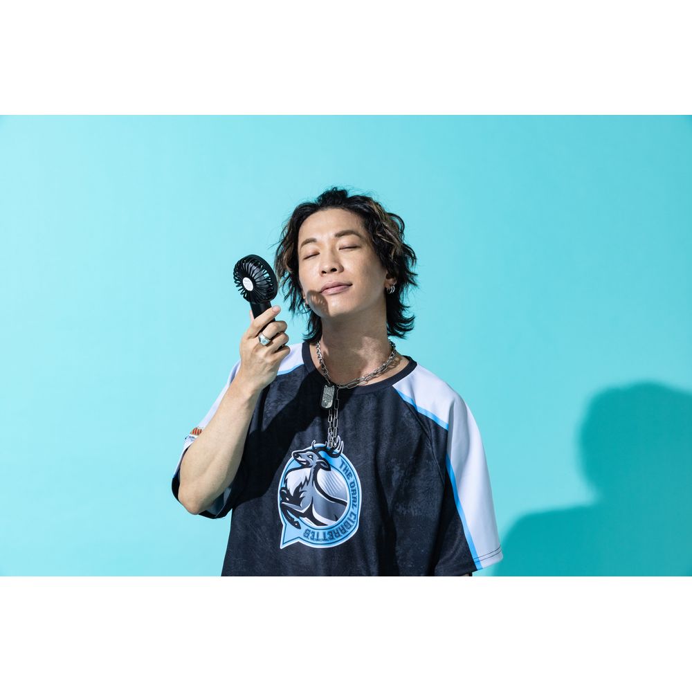 目玉ロゴハンディファン/ブラック