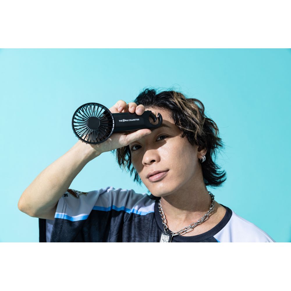 目玉ロゴハンディファン/ブラック