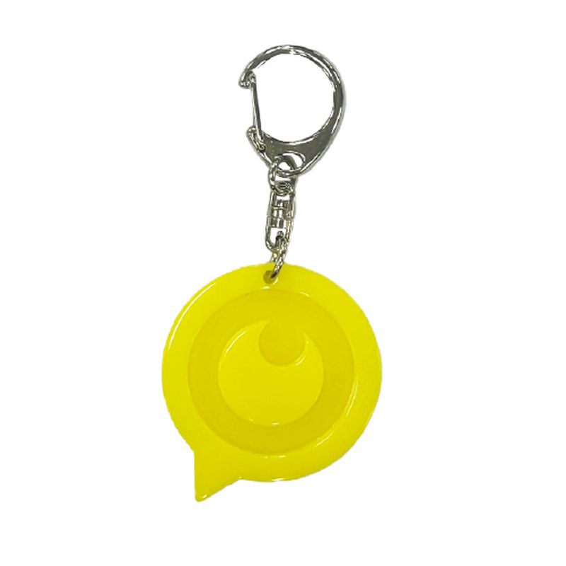 アクリル目玉キーホルダー(イエロー)