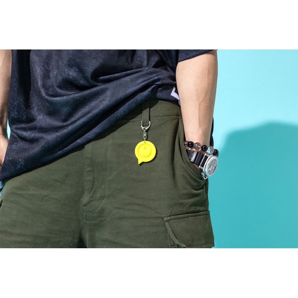 アクリル目玉キーホルダー(イエロー)