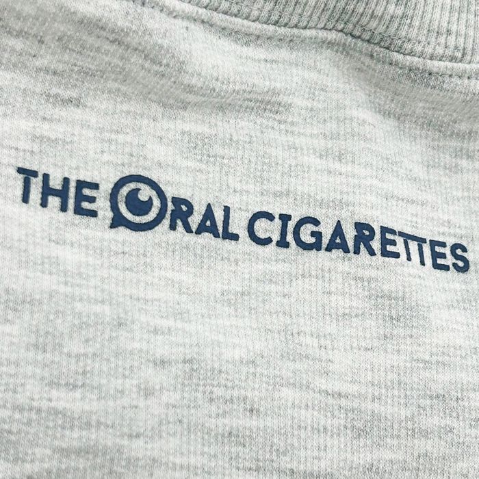 カレッジシガレッツロゴスウェットロンT/グレー