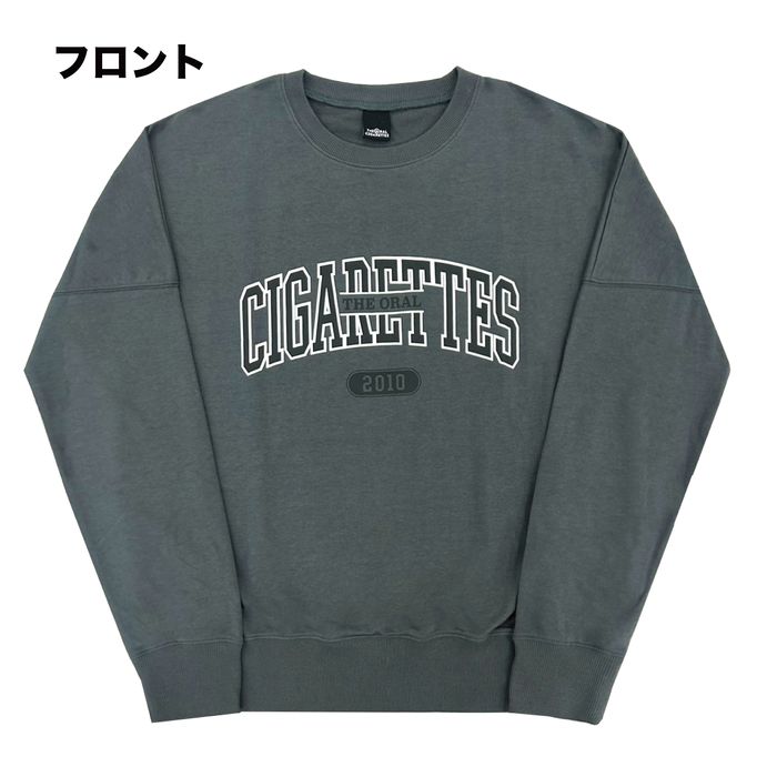 カレッジシガレッツロゴスウェットロンT/スミクロ