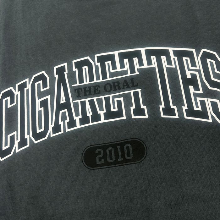 カレッジシガレッツロゴスウェットロンT/スミクロ