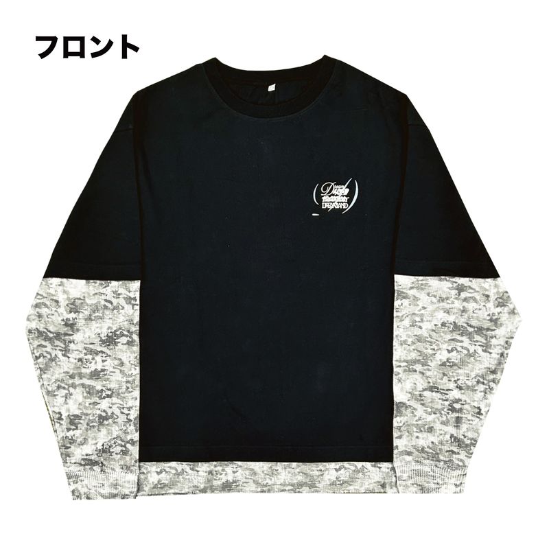 DREAMLAND Layered Long-sleeve T-shirt/ブラック