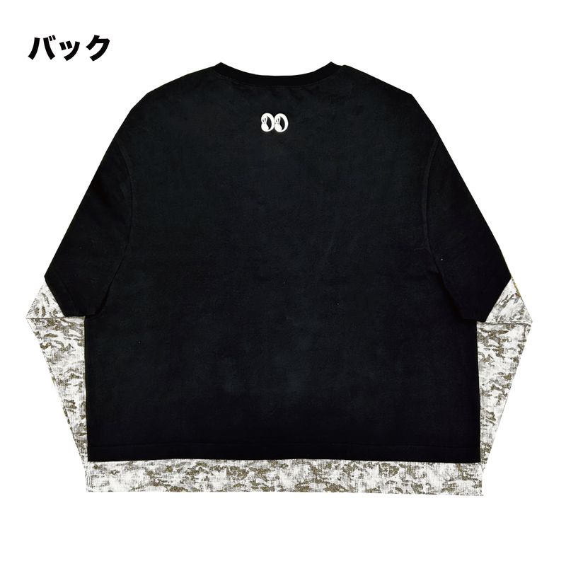 DREAMLAND Layered Long-sleeve T-shirt/ブラック