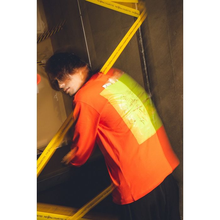 〈BUG OVER SILK PRINT WEAR〉ロンT