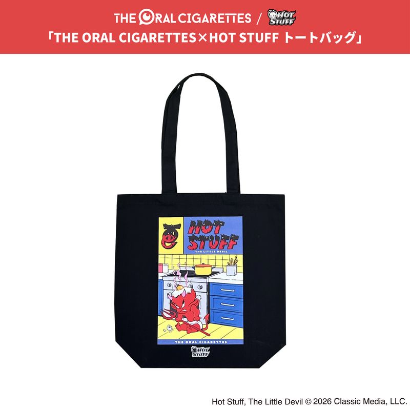 THE ORAL CIGARETTES×HOT STUFFコラボトートバッグ/ブラック