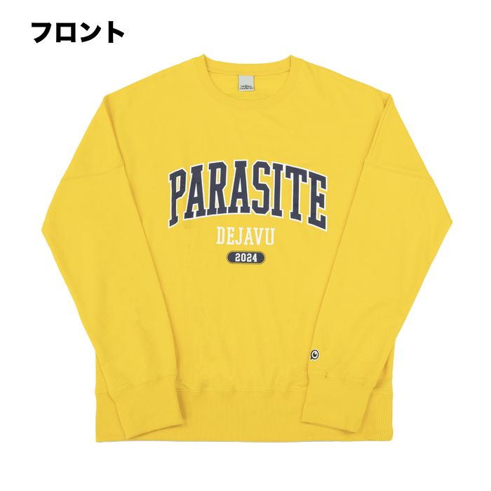 【4】PD'24 カレッジロゴスウェットロンT/イエロー