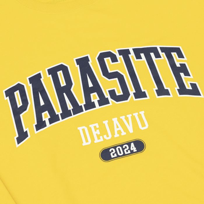 【4】PD'24 カレッジロゴスウェットロンT/イエロー