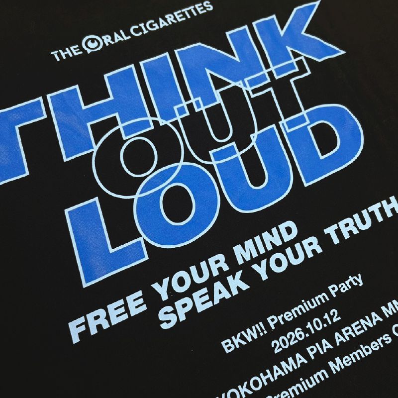 THINK OUT LOUD オフィシャルTシャツ/ブラック