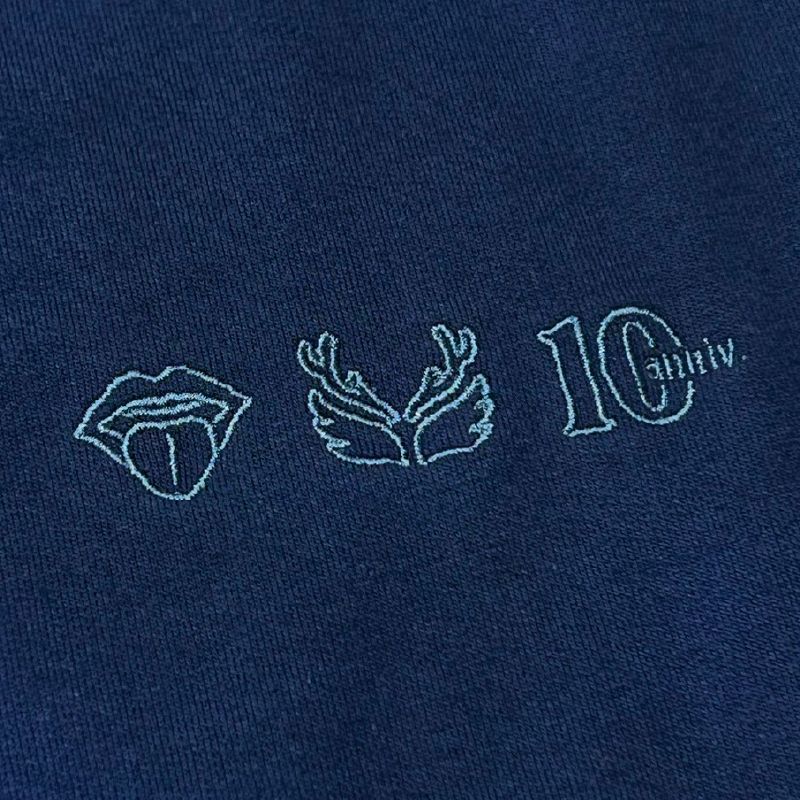 10th anniv.プレパスウェットロンT/ネイビー